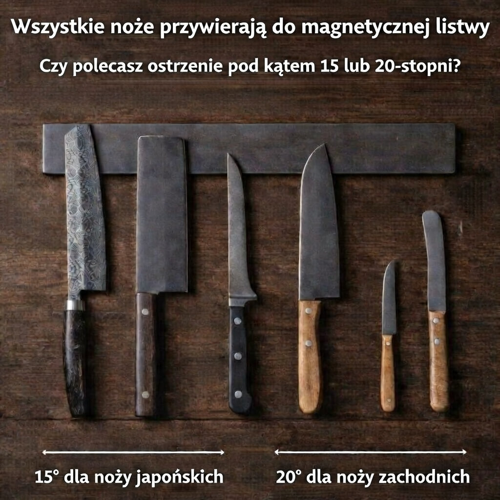 Rolkowa ostrzałka magnetyczna do noży
